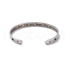 304 Stainless Steel Open Cuff Bangle BJEW-G653-01P-08-2