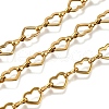 Ion Plating(IP) 304 Stainless Steel Heart Link Chains CHS-S012-18G-1