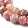 Natural Plum Blossom Jasper Beads Strands G-A163-02-10mm-5