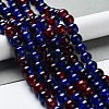 Spray Painted Crackle Glass Beads Strands CCG-Q002-10mm-12-1