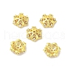 Rack Plating Brass Beads Caps KK-B088-05B-G-1