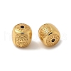 Matte Gold Color 925 Sterling Silver Beads STER-R014-12G-1