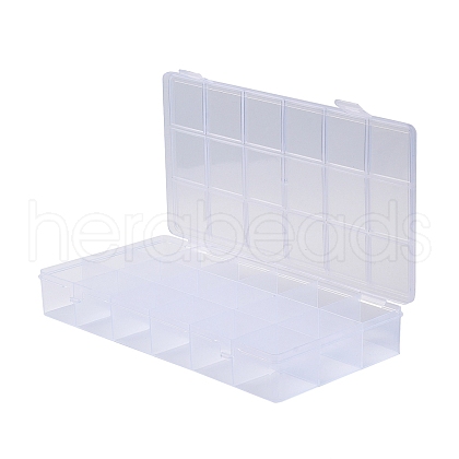 Transparent Plastic Bead Containers CON-YW0001-11-1