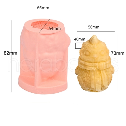 Twelve Animals Ice Cream DIY Food Grade Silicone Statue Mold PW-WG32992-04-1