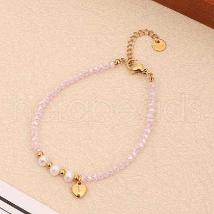 Mother's Day Jewellery Baroque Natural Pearl Quartz Bracelet OK5597-3-1