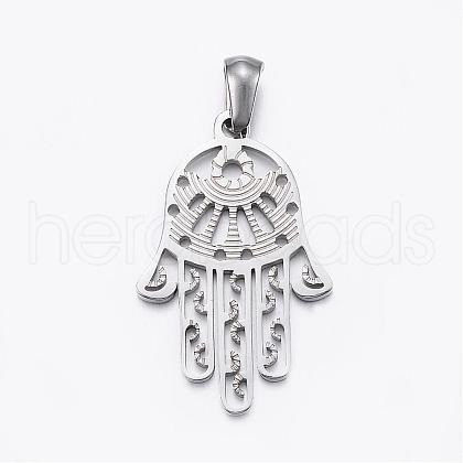 Tarnish Resistant 304 Stainless Steel Pendants STAS-H355-04P-1