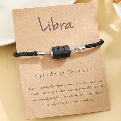 12 Constellations Protetion Plastic Column Link Bracelets WGFC008-11-1