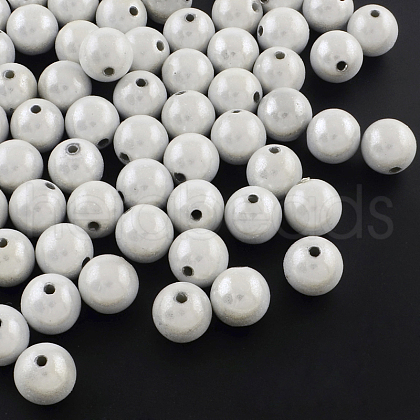 Spray Painted Acrylic Beads MACR-Q154-16mm-001-1