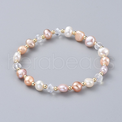 Mother's Day Jewellery Stretch Bracelets BJEW-JB04928-02-1