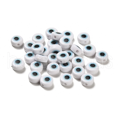 Spray Painted Acrylic Beads OACR-A030-02A-1