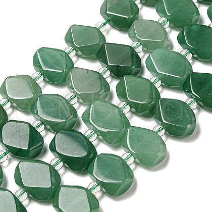 Natural Green Aventurine Beads Strands G-G072-A05-02-1