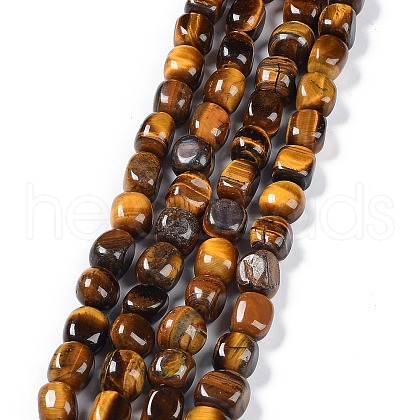 Natural Tiger Eye Beads Strands G-C038-02K-1