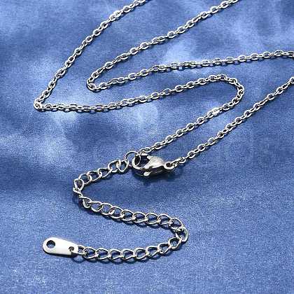 Tarnish Resistant 304 Stainless Steel Necklaces NJEW-E080-10P-1
