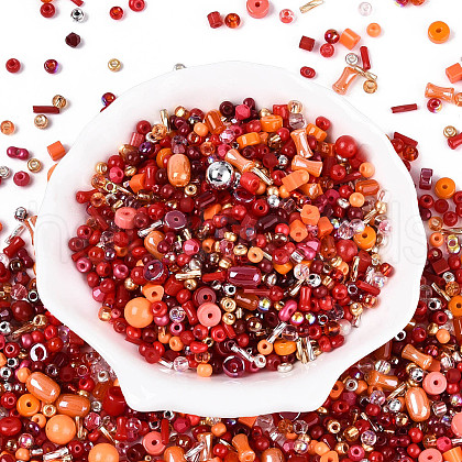 Baking Paint Glass Seed Beads GLAA-SZC0007-04B-1