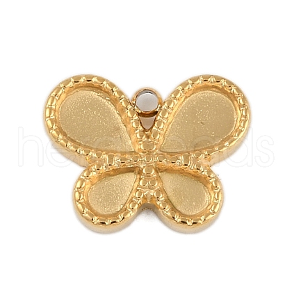 Ion Plating(IP) 304 Stainless Steel Rack Plating Pendant Cabochon Settings STAS-U019-43G-1