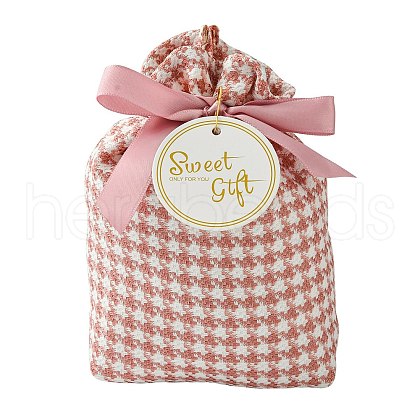 Cloth Tartan Gift Candy Drawstring Bags ST-CJ0003-01A-1