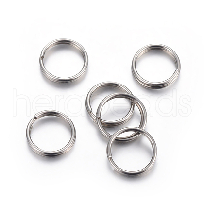 Tarnish Resistant 304 Stainless Steel Split Rings STAS-P223-22P-08-1