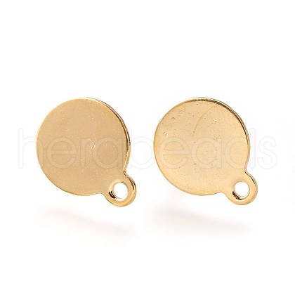 304 Stainless Steel Stud Earring Findings STAS-P221-27G-1