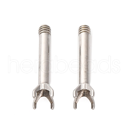 304 Stainless Steel Stud Earring Findings STAS-B091-02B-01P-1