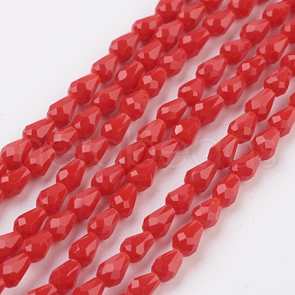 Imitation Jade Glass Beads Strands GLAA-A036-A01-1