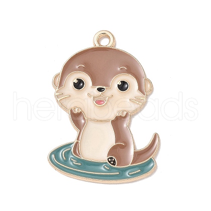 Alloy Enamel Pendants ENAM-C027-01E-01-1
