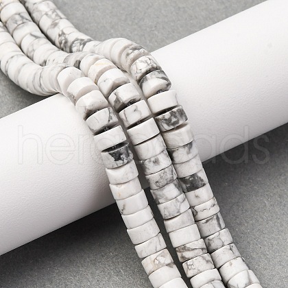 Natural Howlite Beads Strands G-Z006-C38-1