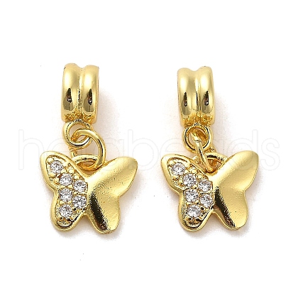 Rack Plating Brass Micro Pave Cubic Zirconia Charms KK-S398-04A-1