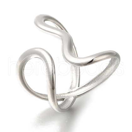 304 Stainless Steel Cuff Rings X-RJEW-Z074-21P-1