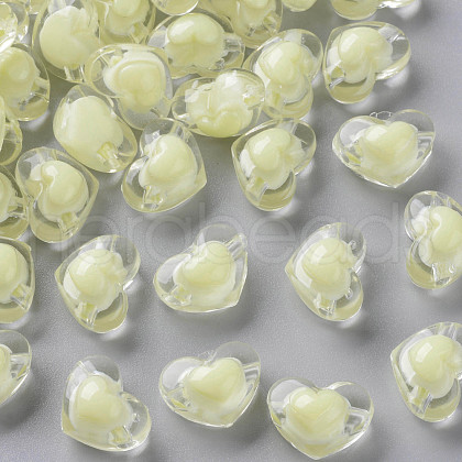 Transparent Acrylic Beads TACR-S152-08A-07-1