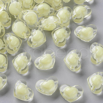 Transparent Acrylic Beads TACR-S152-08A-07-1