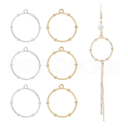 SUPERFINDINGS 20Pcs 2 Colors Zinc Alloy Pendants DIY-FH0007-61-1