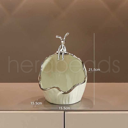 Ceramic Rabbit Key Storage Ornaments PW-WG57347-01-1