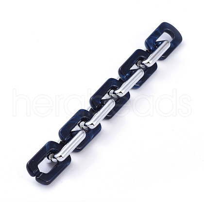 Handmade Acrylic Cable Chains AJEW-JB00674-02-1