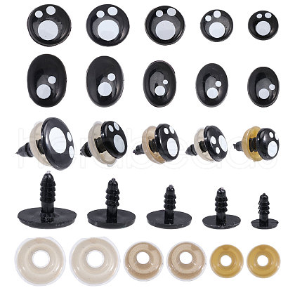 Globleland Craft Plastic Doll Eyes DIY-GL0004-77-1