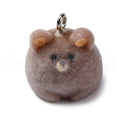Flocky Animal Resin Pendants FIND-S001-05C-1
