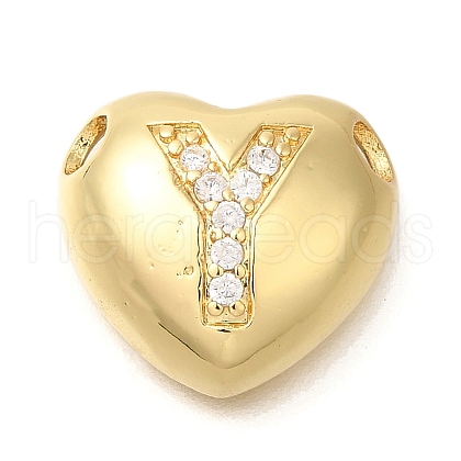Rack Plating Brass Micro Pave Cubic Zirconia Pendants KK-I722-04G-Y-1