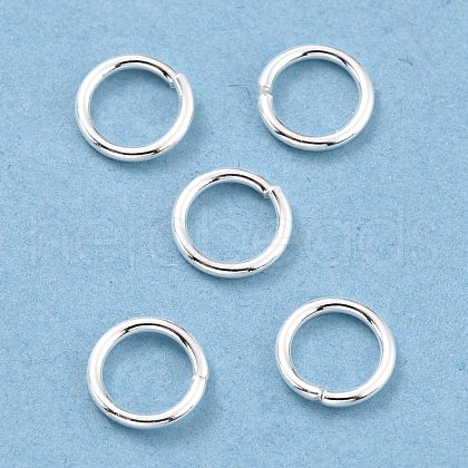 Rack Plating Brass Jump Rings KK-O139-18U-S-1