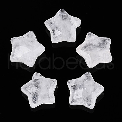 Natural Quartz Crystal Charms G-H241-04K-1
