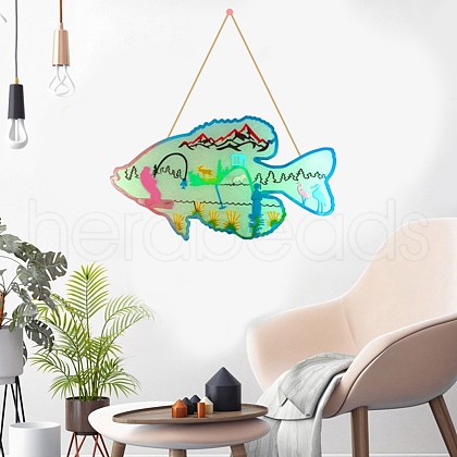 Fish DIY Decoration Silicone Molds DIY-G046-22-1