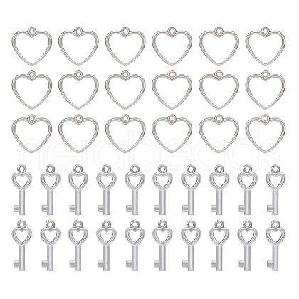 DICOSMETIC 300Pcs 2 Style CCB Plastic Charms CCB-DC0001-03-1