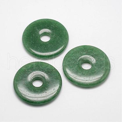 Natural Green Aventurine Pendants G-P165-24-1