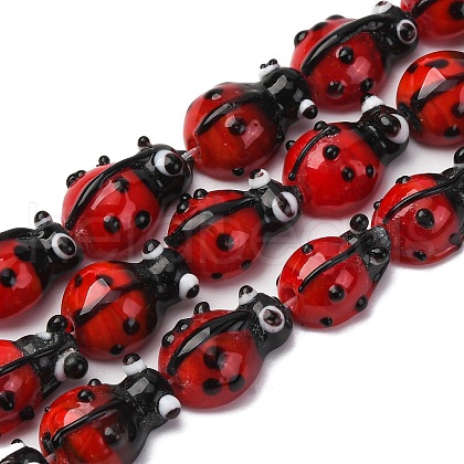 Handmade Lampwork Beads Strands LAMP-S069-02-1