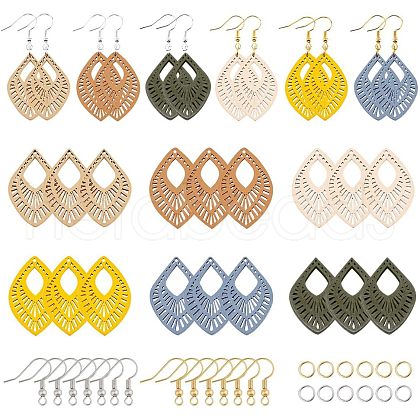 DIY Leaf Earring Making Kits DIY-NB0004-05-1