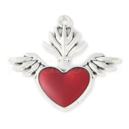 Rack Plating Alloy Enamel Pendants PALLOY-F018-32AS-02-1