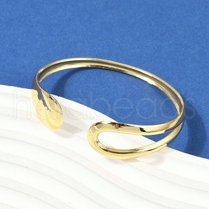 304 Stainless Steel Cuff Bangles for Women BJEW-Z097-06G-1