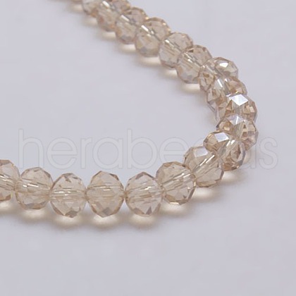 Electroplate Glass Bead Strands EGLA-J047-6x4mm-AB22-1