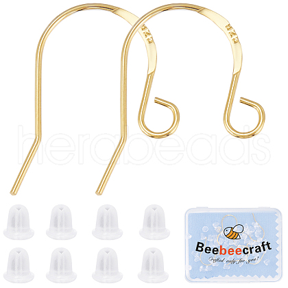 Beebeecraft 5 Pairs 925 Sterling Silver Earring Hooks STER-BBC0006-49G-1
