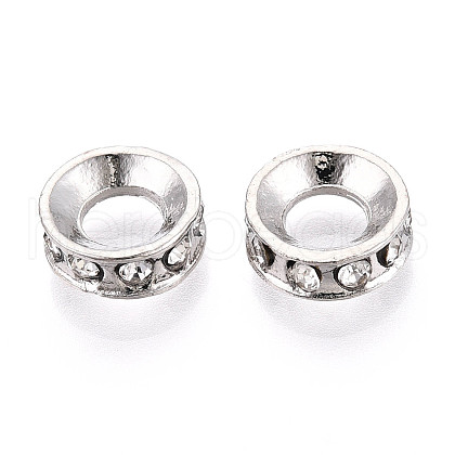 Alloy Rhinestone European Beads FIND-N009-05P-1