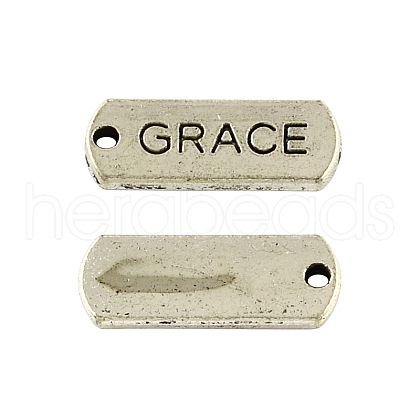 Tibetan Style Alloy Rectangle Pendants TIBEP-Q043-053-RS-1