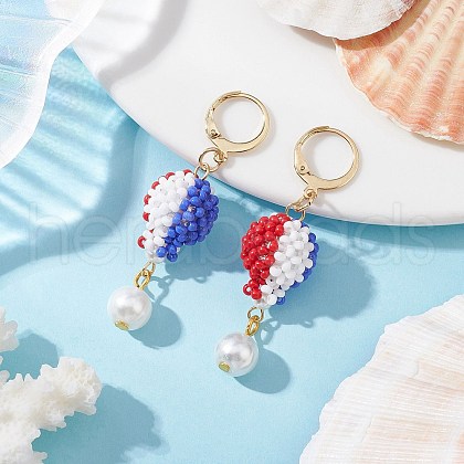 304 Stainless Steel Glass Hot Air Balloon Leverback Earrings EJEW-MZ00425-1